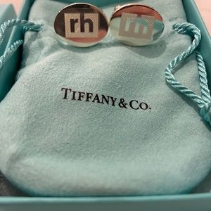 Men’s Tiffany Cufflinks - RH initials